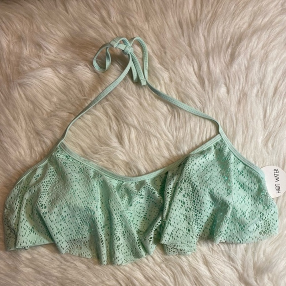 Hot Water‎ Bikini Top Womens Size XL Wireless Swim Top Swimsuit